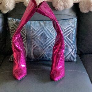 Shiny Pink High Heels